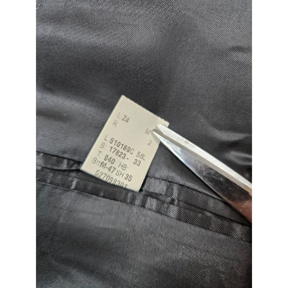 LRL Ralph Lauren Wool Suit Mens 58L 2 Piece Pants 50x31 Big Tall Gray Pinstripe